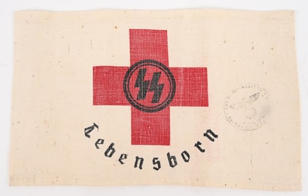WWII NAZI GERMAN RED CROSS SS LEBENSBORN ARMBAND