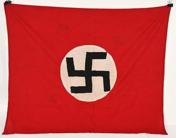 WWII NAZI GERMAN NSDAP SMALL FLAG / BANNER WW2