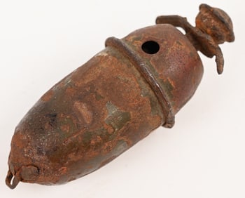 WWII NAZI GERMAN EGG SMOKE GRENADE W FUZE WW2