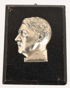 WWII NAZI GERMAN WALL PLAQUE OF ADOLF HILTER WW2