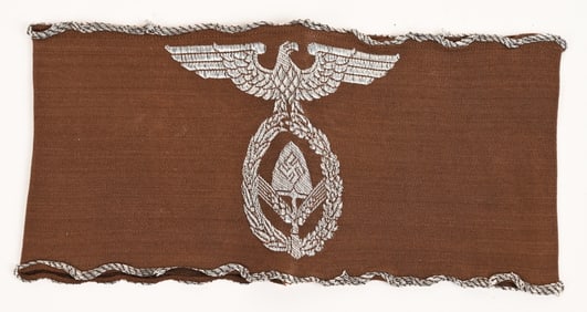 WWII NAZI GERMAN RAD OFFICER'S ARM BAND WW2