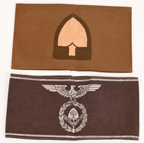 WWII NAZI GERMAN RAD ENLISTED & OFFICERS ARMBAND