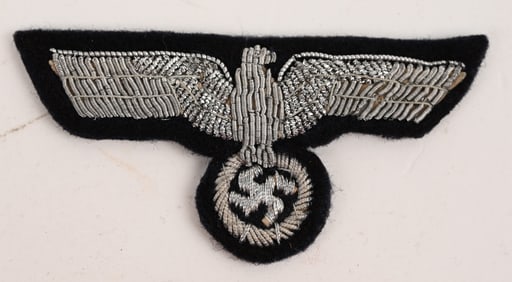 WWII NAZI GERMAN PANZER OFFICER'S VISOR CAP EAGLE