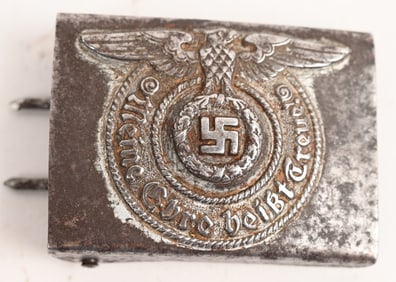 WWII NAZI GERMAN WAFFEN SS BELT BUCKLE 155/43 WW2