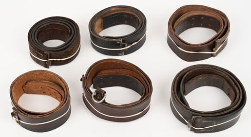 WWII NAZI GERMAN LEATHER ENLISTED BELT LOT WW2