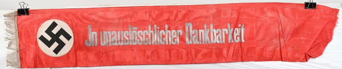 WWII NAZI GERMAN NSDAP FUNERAL SASH WW2