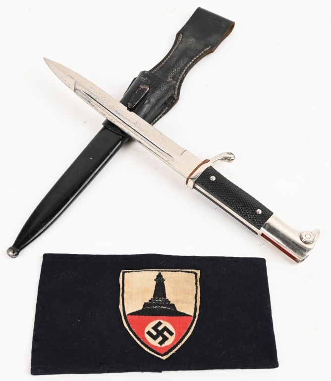WWII NAZI GERMAN DRESS BAYONET & DRKB ARMBAND WW2 (1 of 7)