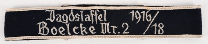WWII NAZI JAGDSTAFFEL BOELCKE Nr. 2 CUFFTITLE WW2