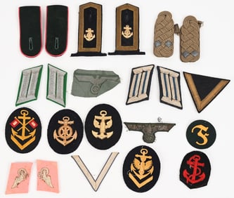 WWII NAZI GERMAN INSIGNIA LOT HEER KRIESMARINE WW2