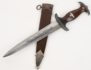 WWII NAZI GERMAN SA DAGGER BY M7/83 WW2