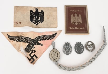 WWII NAZI GERMAN INSIGNIA LOT ARMY LUFTWAFFE NSDAP