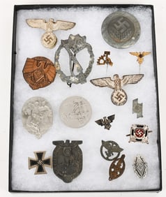 WWII NAZI GERMAN INSIGNIA LOT NSDAP IRON CROSS HJ