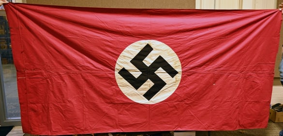 WWII NAZI GERMAN NSDAP FLAG OR BANNER WW2