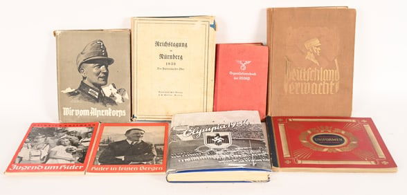 WWII NAZI GERMAN NSDAP BOOK LOT RARE TITLES WW2