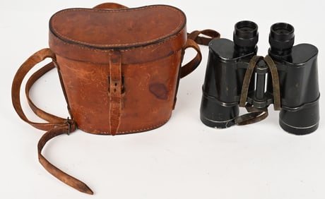 WWII NAZI 10X50 BINOCULARS BY CARL ZEISS RLN CASED