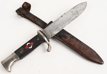 WWII NAZI GERMAN HITLER YOUTH KNIFE BY M7/38 WW2