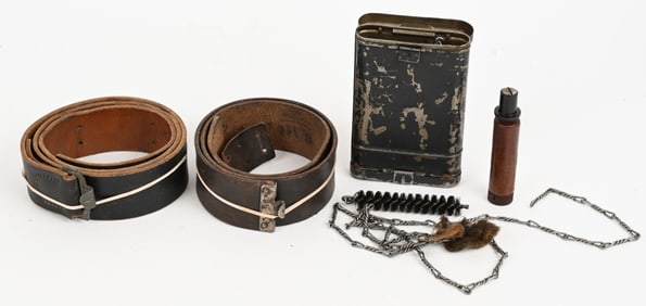 WWII NAZI GERMAN SS MARKED BELT & K98 KIT LOT WW2