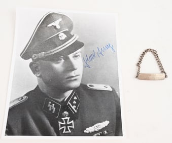 WWII NAZI GERMAN SIGNED WAFFEN SS PHOTO LOT WW2