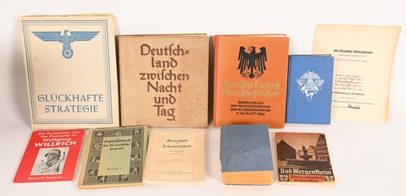 WWII NAZI GERMAN PERIOD BOOK LOT 1936 OLYMPICS WW2