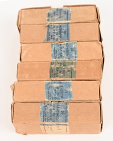 WWII NAZI GERMAN 6 BOXES OR ORIGINAL 9MM AMMO WW2