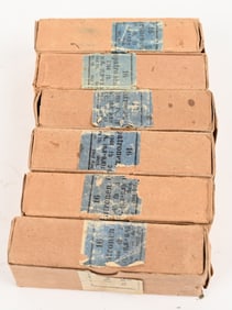 WWII NAZI GERMAN 6 BOXES OR ORIGINAL 9MM AMMO WW2