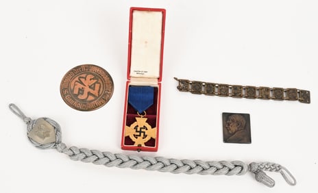 WWII NAZI GERMAN INSIGNIA LOT SHOOTING LANYARD WW2