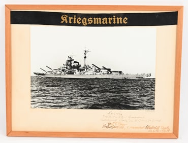 WWII NAZI GERMAN KRIEGSMARINE SIGNED PHOTO TIRPITZ