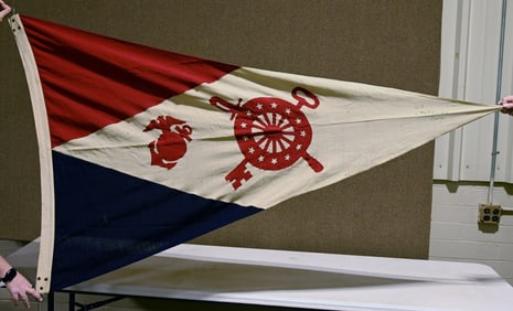 WWII MARINE CORPS QUARTERMASTER CORPS FLAG USMC