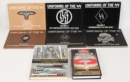 WWII US & NAZI GERMAN REFERENCE BOOK LOT WW2