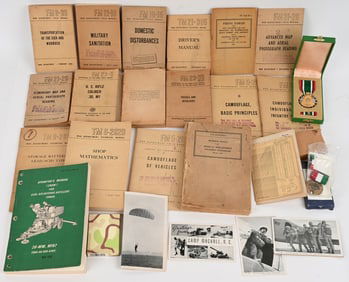 WWII MANUALS & VIETNAM PLAQUE LOT 1ST SWIFT BOAT