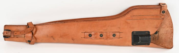 WWII US LEATHER M1 CARBINE SCABBARD 1944 DATED WW2
