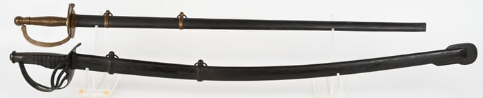 REPO CIVIL WAR SWORD LOT NCO / CAVALRY W SCABBARDS