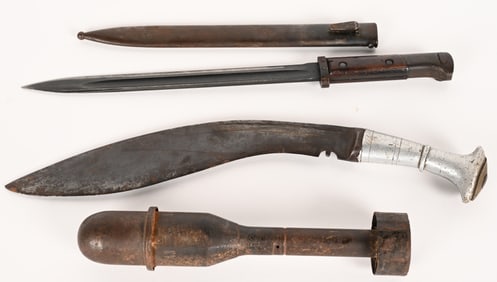 WWII US RIFLE GRENADE CZ BAYONET GURKHA WW2