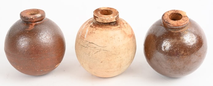 LOT OF 3 TYPE 4 JAPANESE HAND GRENADE LOT WW2