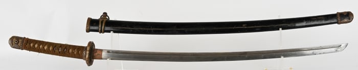 WWII JAPANESE NAVY KATANA SWORD TANG w/ SAYA WW2