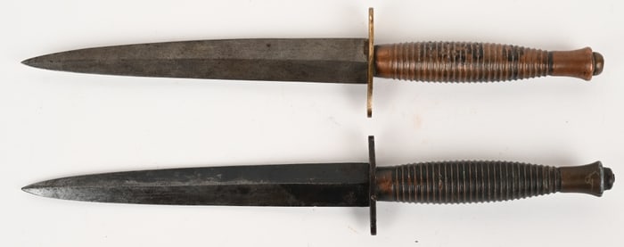 WWII BRITISH FAIRBAIRN SYKES FIGHTING KNIFE LOT