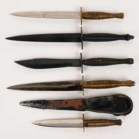 BRITISH FAIRBAIRN SYKES FIGHTING KNIFE LOT OF 5
