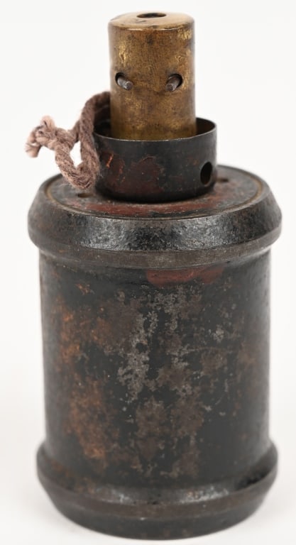 WWII JAPANESE INERT TYPE 99 HAND GRENADE COMPLETE: Inert Type 99 Japanese Hand Grenade and internal fuze assembly. Excellent. The Type 99 hand grenade also known as the Kiska grenade by the American Army, was an improved version of the Type 97 fragmen