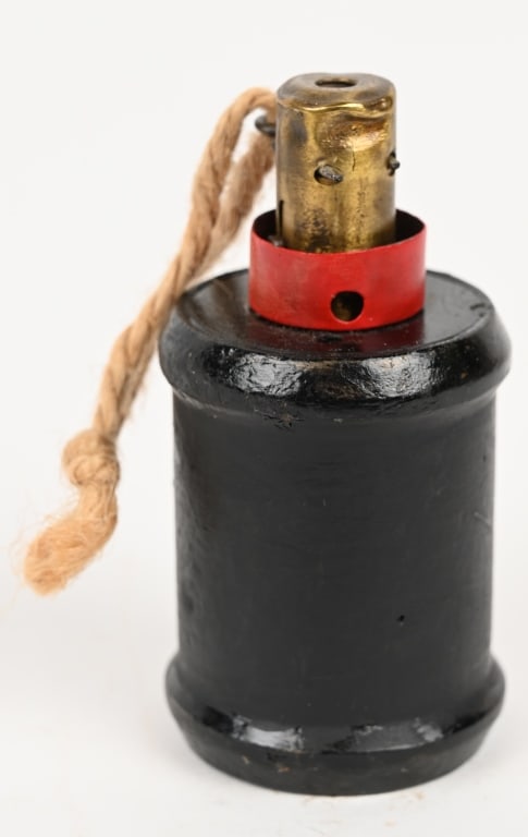 WWII JAPANESE INERT TYPE 99 HAND GRENADE COMPLETE: Inert Type 99 Japanese Hand Grenade and internal fuze assembly. Excellent. The Type 99 hand grenade also known as the Kiska grenade by the American Army, was an improved version of the Type 97 fragmen