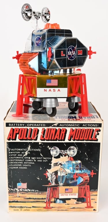 JAPAN BATTERY OP APOLLO LUNAR MODULE w/ BOX (1 of 9)