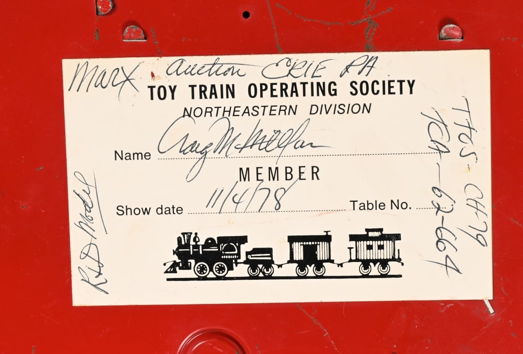 MARX PROTOTYPE 1941 TIN WINDUP AIRPLANE BOMBER - 7