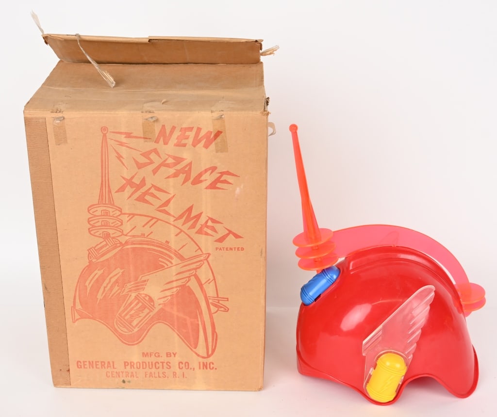GENERAL PRODUCTS NEW SPACE HELMET w/ BOX: General Products New Space Helmet. All original and complete. Great looking Space Helmet. Boxed 12" Excellent