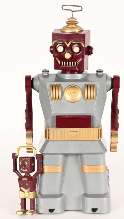 MARX BATTERY OP ELECTRIC ROBOT & SON (1 of 7)