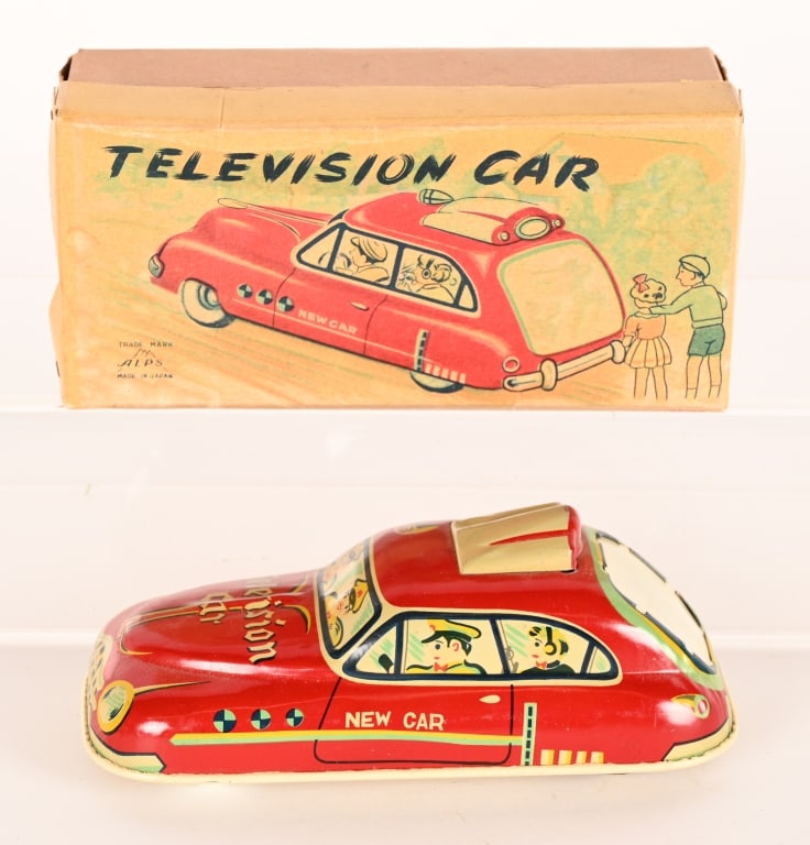 ALPS TIN FRICTION TELEVISION CAR w/ BOX (1 of 7)