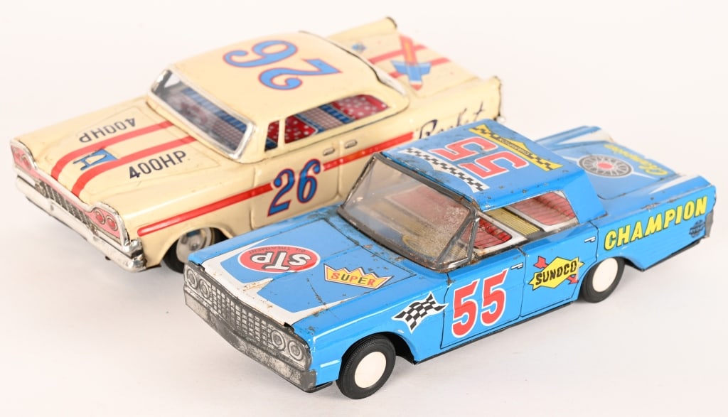 2- JAPAN TIN FRICTION RACE CARS (1 of 7)