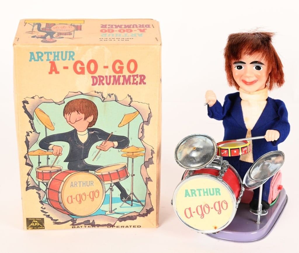 ALPS BATTERY OP ARTHUR A-GO-GO DRUMMER w/ BOX (1 of 9)