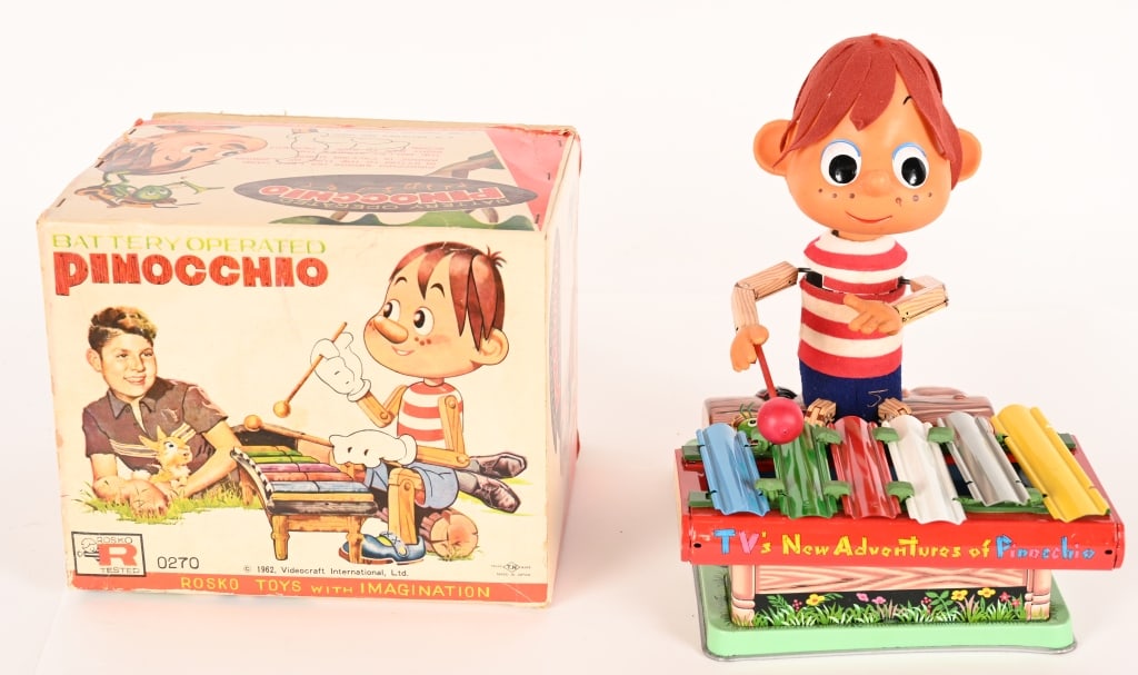 JAPAN Battery Op PINOCCHIO w/ BOX (1 of 7)