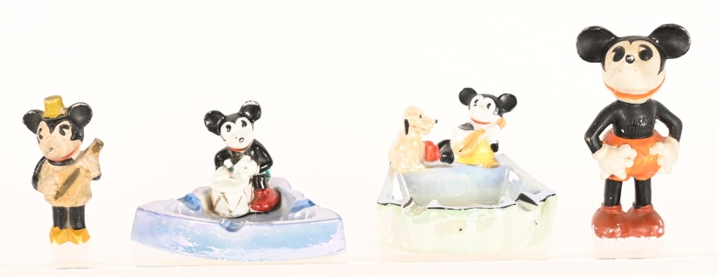 MICKEY MOUSE BISQUE ASH TRAYS & MORE (1 of 5)