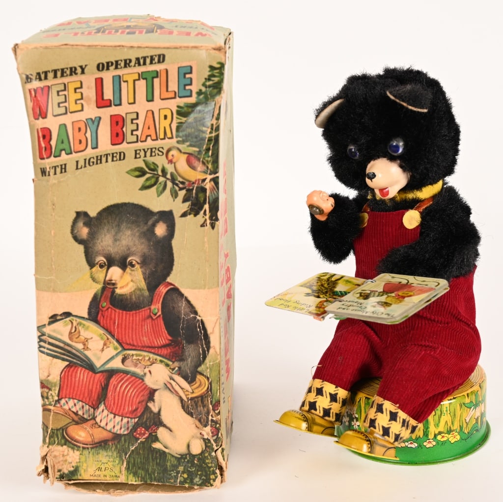 JAPAN BATTERY OP WEE LITTLE BABY BEAR w/ BOX (1 of 9)