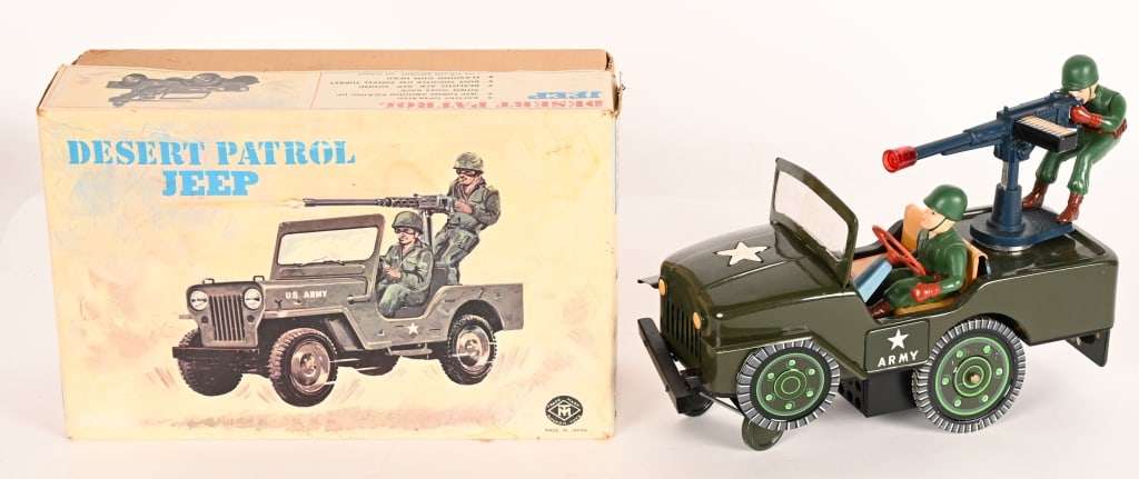 JAPAN BATTERY OP DESERT PATROL JEEP w/ BOX (1 of 8)